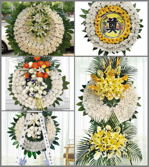 广东梅州市丰顺县小胜镇三坑村花圈速递